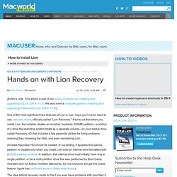 Hands on with Lion Recovery