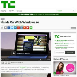 Hands On With Windows 10