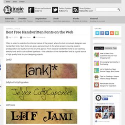 Best Free Handwritten Fonts on the Web 