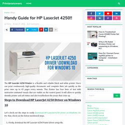 Handy Guide for HP LaserJet 4250!!