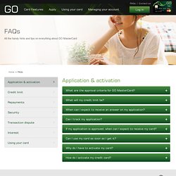 FAQs - Interest Free Shopping - GO MasterCard