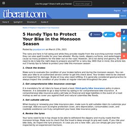 5 Handy Tips to Protect Your Bike in the Monsoon Season