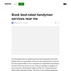 Book best-rated handyman services near me