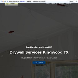 Drywall Services Kingwood TX