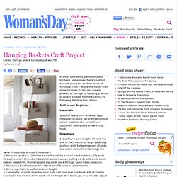 How to Make Hanging Baskets at WomansDay.com - Hanging Basket Craft Project