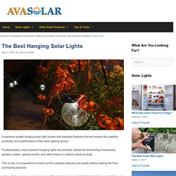 The 14 Best Hanging Solar Light Reviews of 2021 - Avasolar