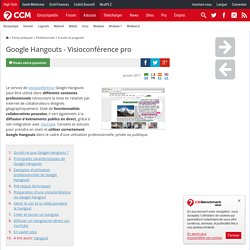 Google Hangouts - Visioconférence pro