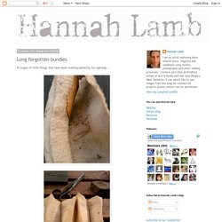 Hannah Lamb: Long forgotten bundles