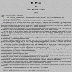 Hans Christian Andersen: The Dryad