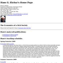 Hans G. Ehrbar's Home Page