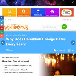 Why Does Hanukkah Change Dates Every Year?