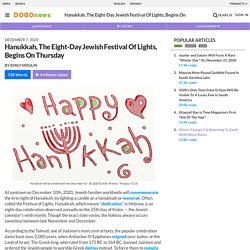 Hanukkah, The Eight-Day Jewish Festival Of Lights, Begins On Thursday Kids News Article