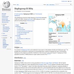 Haplogroup H (Y-DNA)