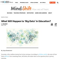 What Will Happen to ‘Big Data’ In Education?