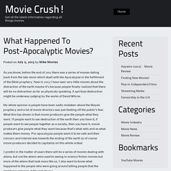 What Happened To Post-Apocalyptic Movies?