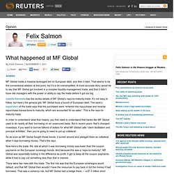 What happened at MF Global