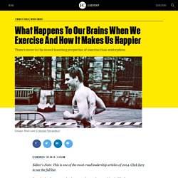 What Happens To Our Brains When We Exercise And How It Makes Us Happier