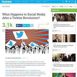 What Happens to Social Media After a Twitter Revolution?