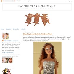 Blinged-Up Crochet Barbie Cocktail Dress Pattern