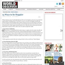 13 Ways to be Happier