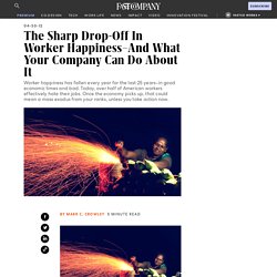 The Sharp Drop-Off In Worker Happiness
