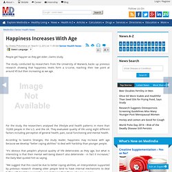 Happiness Increases With Age