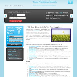 100 Best Blogs to Help You Find Happiness Nurse Practitioner Schools