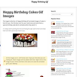 Happy Birthday Cakes Gif Images
