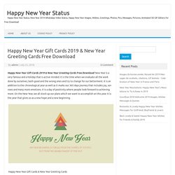 Happy New Year Gift Cards 2019 & New Year Greeting Cards Free Download