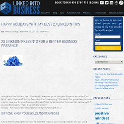 Happy Holidays with my Best 23 LinkedIn Tips