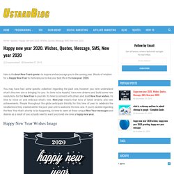 Happy new year 2020. Wishes, Quotes, Message, SMS, New year 2020