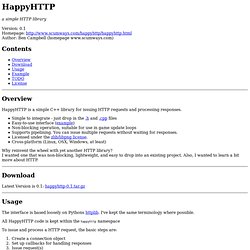 HappyHTTP - a simple HTTP library