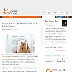 Haptic Braille: A Portable, Mouse-Like Braille Reader