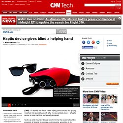 Haptic device gives blind a helping hand