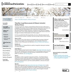 Timeline: Legal Harassment of Climate Scientist Michael Mann