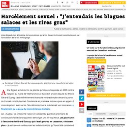 Harcèlement sexuel : "J'entendais les blagues salaces et les rires gras" - SudOuest.fr-Mozilla Firefox