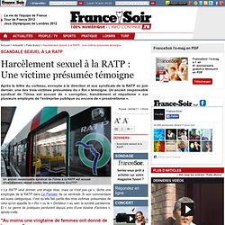 Harcèlement sexuel à la RATP : Une victime présumée témoigne