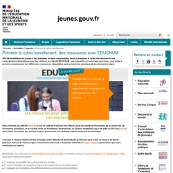 Prévenir le cyber harcèlement, des ressources avec EDUCNUM