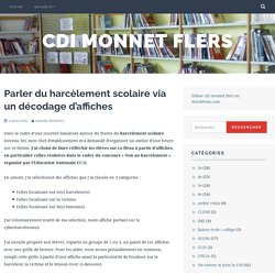 Parler du harcèlement scolaire via un décodage d’affiches