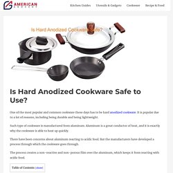 Hard anodized cookware disadvantages