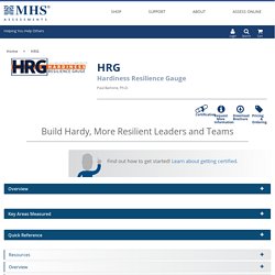 HRG - Hardiness Resilience Gauge
