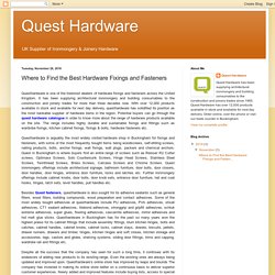 Quest Hardware: Where to Find the Best Hardware Fixings and Fasteners