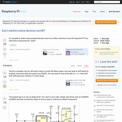 hardware - Can I switch mains devices on/off?