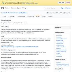 Hardware · Security-Onion-Solutions/security-onion Wiki