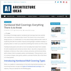 Hardwood Wall Coverings: A Complete Guide to Know