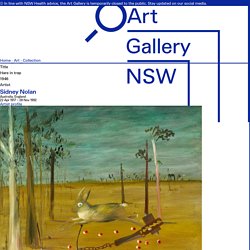 Hare in trap, 1946 by Sidney Nolan - Art Gallery of NSW