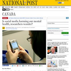 Is social media harming our mental health, researchers wonder?
