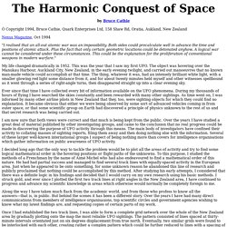 The Harmonic Conquest of Space by Bruce Cathie