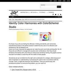 Identify Color Harmonies with ColorSchemer Studio