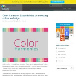 Color harmonies: Essential tips for selecting colors